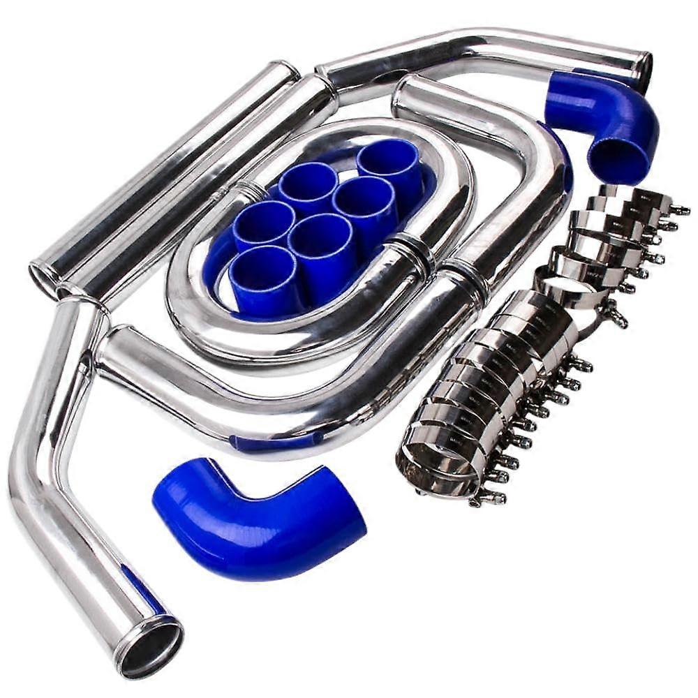 2.5 inch 64 mm Universal Turbo Intercooler Piping with Hoses and Clamps