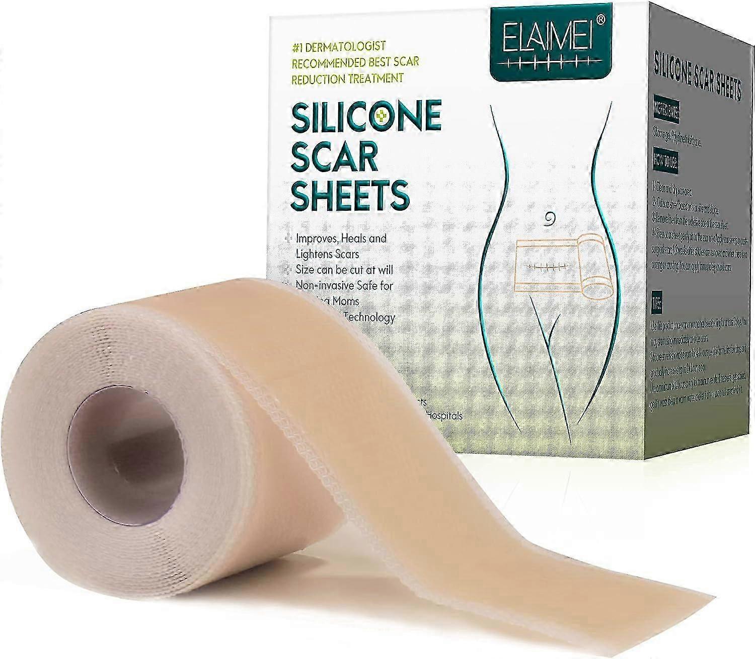 3M لصقات سيليكون للندبات ، المهنية للعمليات الجراحية والحروق والجدرة وحب الشباب