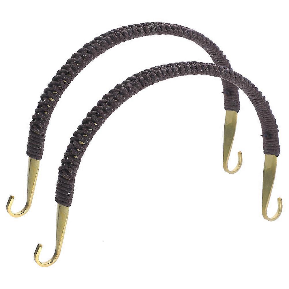 2pcs Replaceable Teapot Handle Set   Ergonomic Grip, Scald Resistant, Vintage Style, Easy Installation Kitchen Accessory