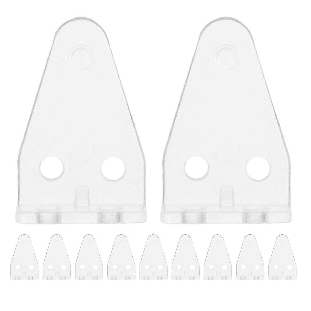 12pcs Transparent Blind Mounting Hooks, Wall Mounted Brackets for Curtains and Drapery Holders, Non Trace Home Decor Accessories with Quick