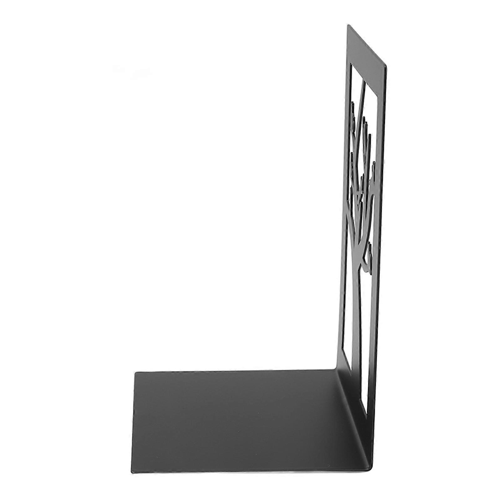 4Pcs Metal Book Ends Orderly Storage Arbitrary Adjustment Smoother Edges Anti Static Bookends Decorative for Home School Cat Tree
