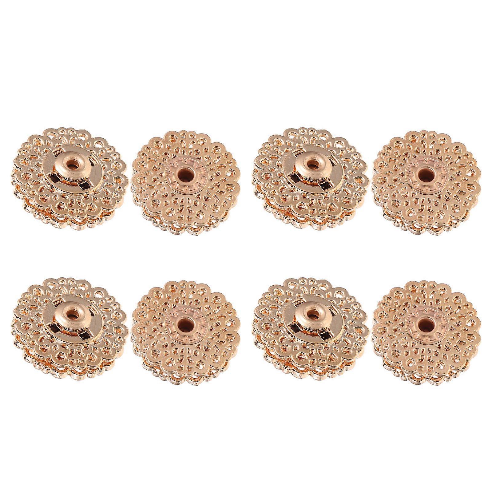 10 Pairs Hidden Snap Fasteners Handbag Clasps for Overcoats and Garments