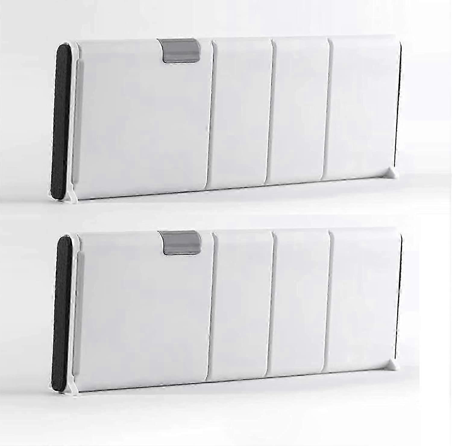 2-Piece Adjustable Drawer Divider for Kitchen, Bedroom, or Desk