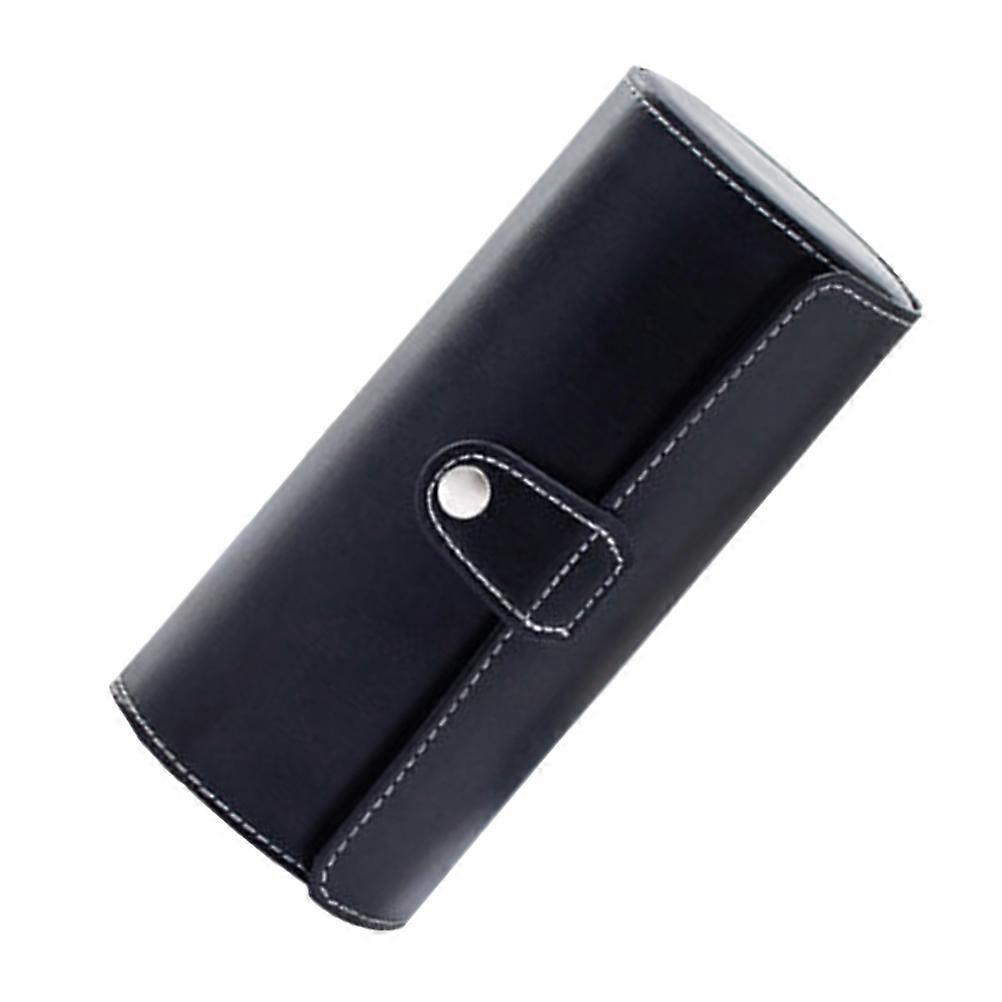 Black Display Box for Storage with PU and Cardboard Craft 5 Pieces Easy to Carry