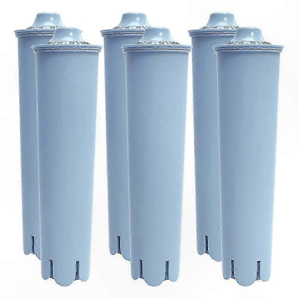Blue Water Filter for Coffee Machines, 6-Pack Replacement Cartridges Compatible with Jura Clearyl Claris Systems