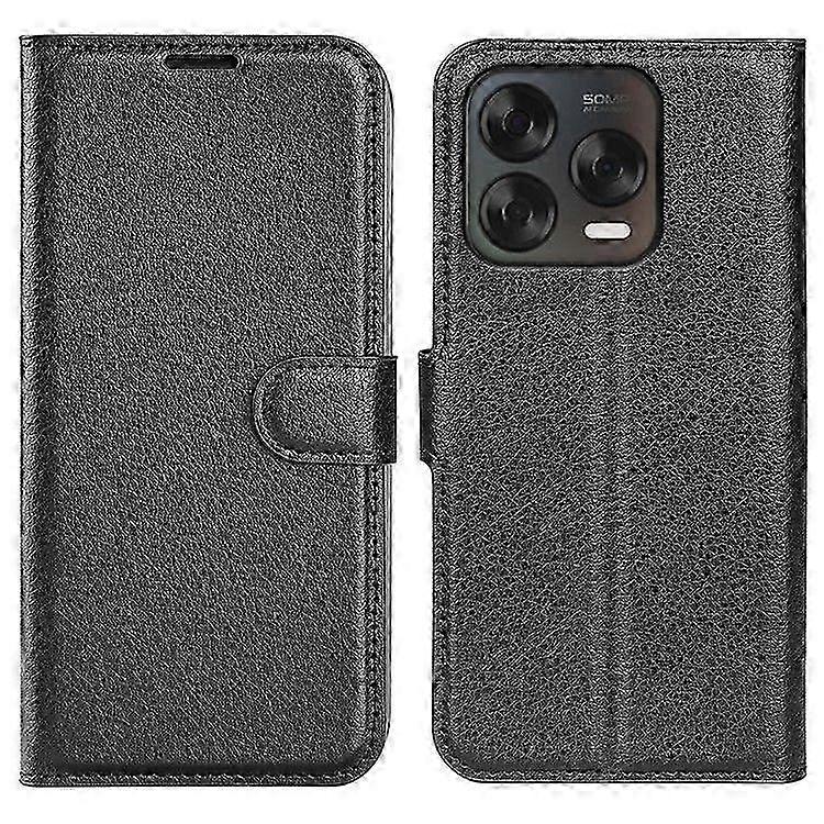 Leather Wallet Case with Litchi Texture for Shockproof Protection - Compatible with ZTE Blade V70 Vita