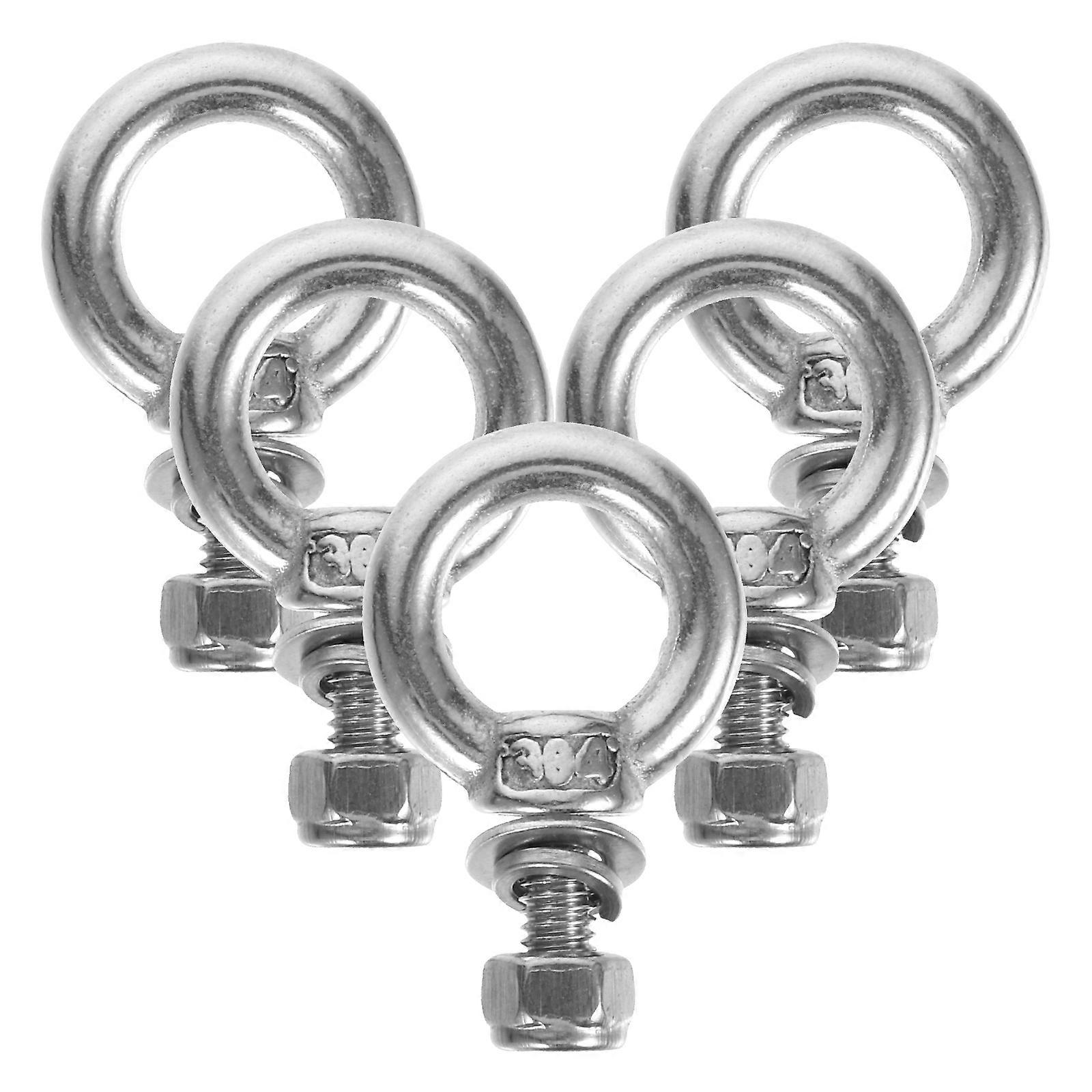 Eye Screw Hooks High Durability Fixing For Construction Sites Corrosion Resistance 5 Sets