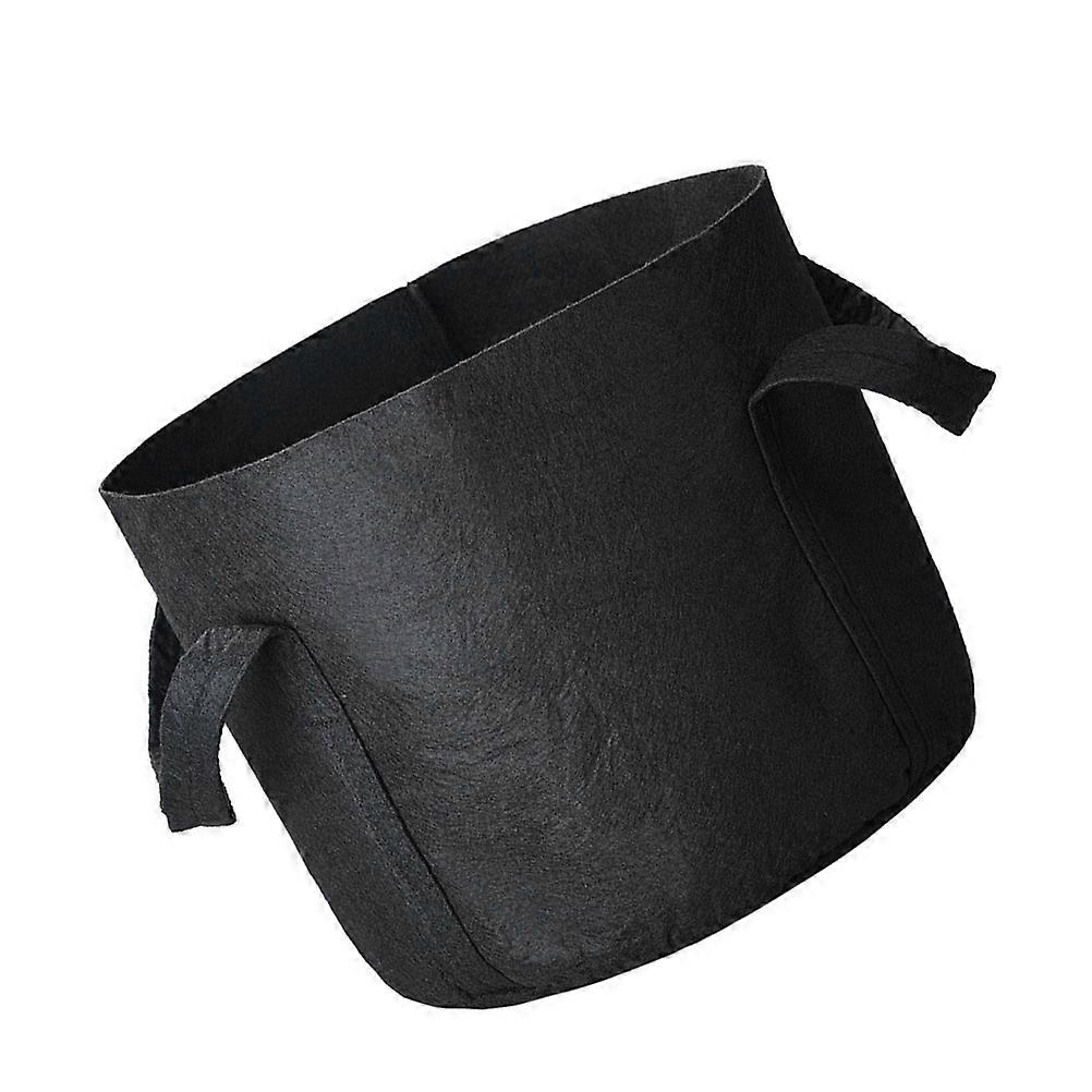 Felt Planting Bag Breathable Growing Bag Professional Gardening Container for Indoor and Outdoor Use by Gardeners 5Pcs Black 30x25cm