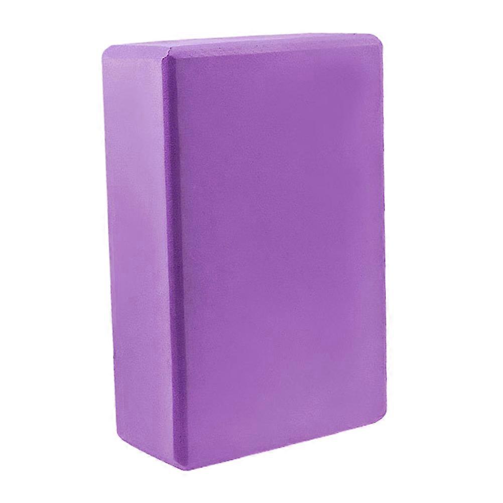Yoga Practice Bricks Anti-Slip Yoga Block Purple 23x15x7.5 Cm EVA Simple Design 1Pack