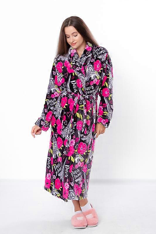 Women’s Bathrobe – Soft Fabric with Belt & Pockets, Winter,  HC 8577-035