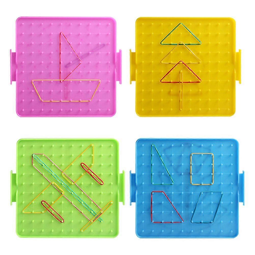 1 Set Nail Plate Primary Mathematics Nail Board Geometry Demo Tool
