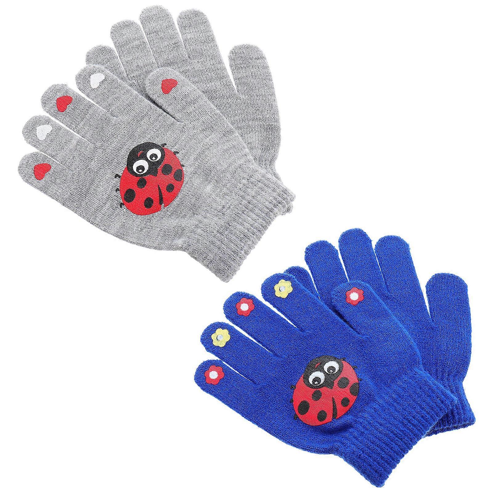 Child Gloves Practical Design Warm Glove Acrylic Fibres 5Pack