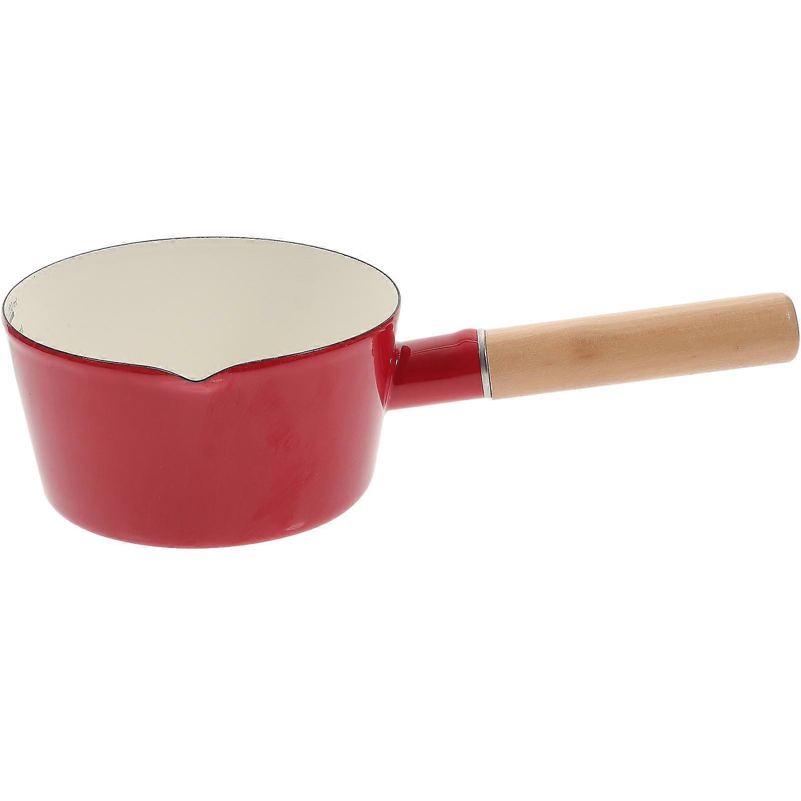 Non stick Milk Pot Enamel 1 Set Multi function Saucepan for Food Cooking Pot in Kitchen