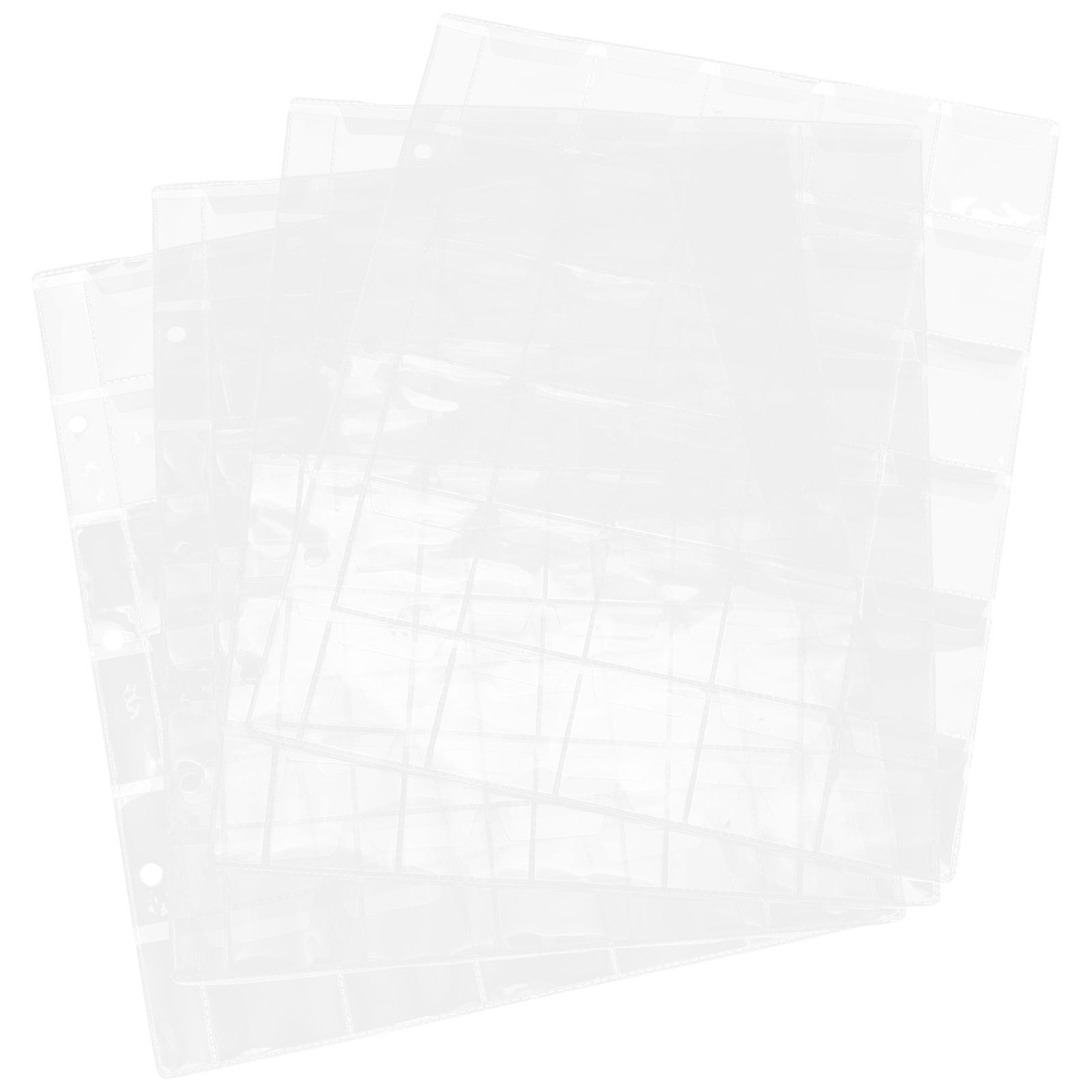 PVC Coin Holder Pages 4Pcs For Coin Collectors Ideal For And Gift Giving Occasions