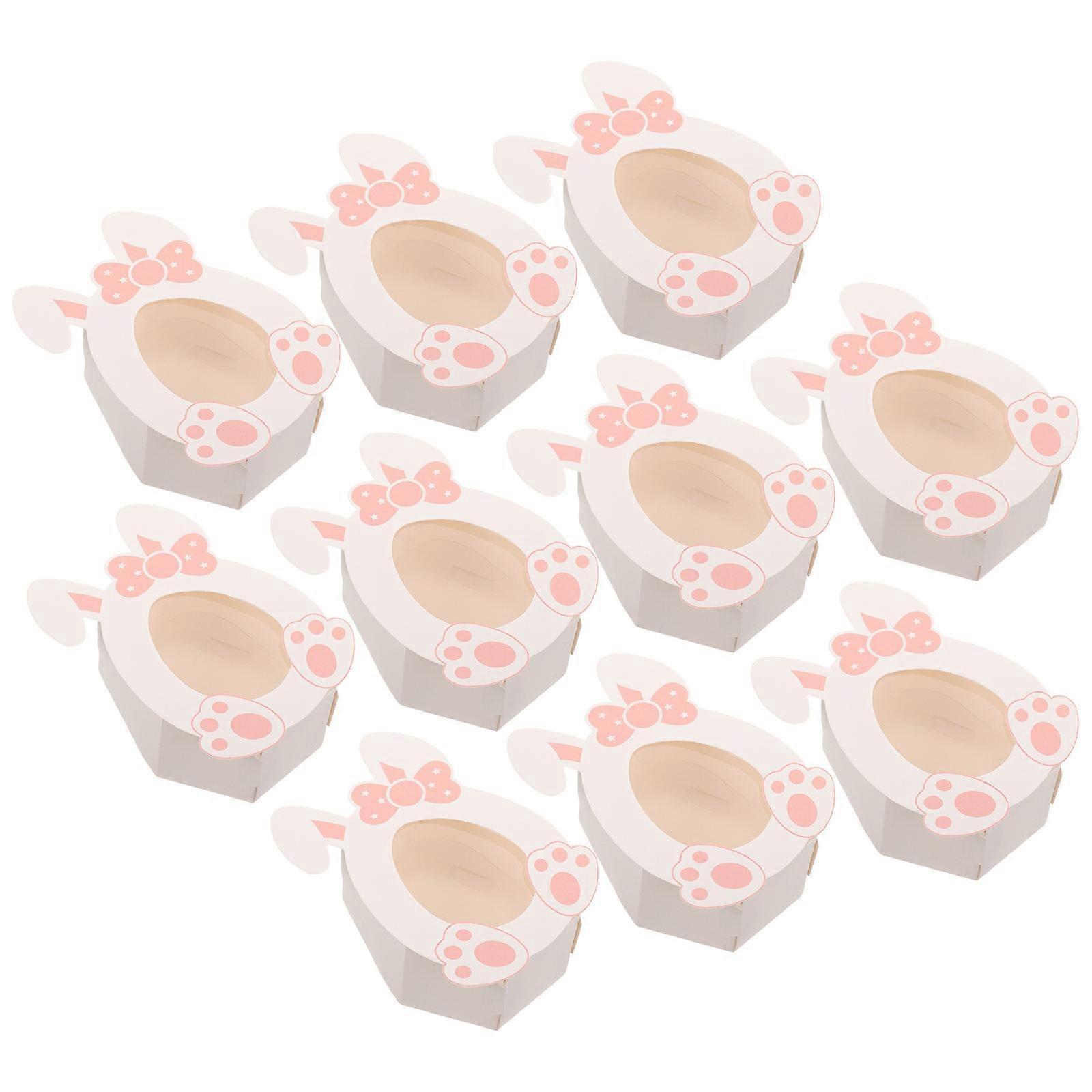 Party Favor Candy Box Easter Themed Gift Packing Case Rectangular Shape Multi-Purpose 4.91X3.34X1.57in 10Pcs