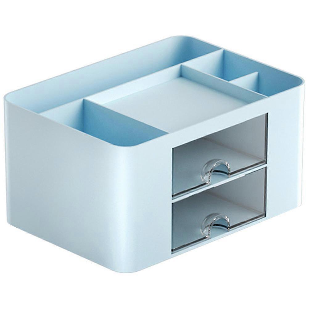 Transparent Storage Box, Stylish Desk Organizer for Stationery, Space Saving Tabletop Design, Iceberg Inspired Efficient Organization for Home and