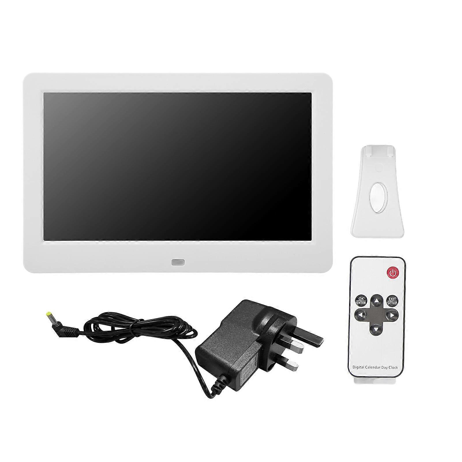 6.8 In Day Clock with Date Day Time 5 Alarms Remote Control Digital Calendar Alarm Clock for Impaired Vision Dementia Seniors 100‑240V GB Plug