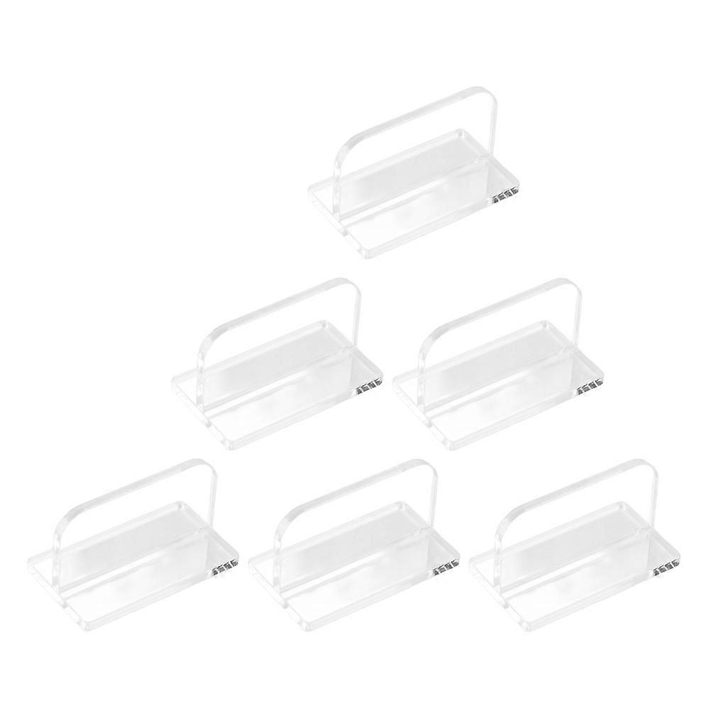 Clear Acrylic Aquarium Cover Handles with Adhesive Stickers – Transparent Lid Replacement for Easy Access and Maintenance in Fish Tanks, Sturdy Design