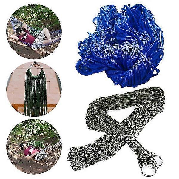 Camping Hammock Portable Nylon Hanging Bed Net Swing