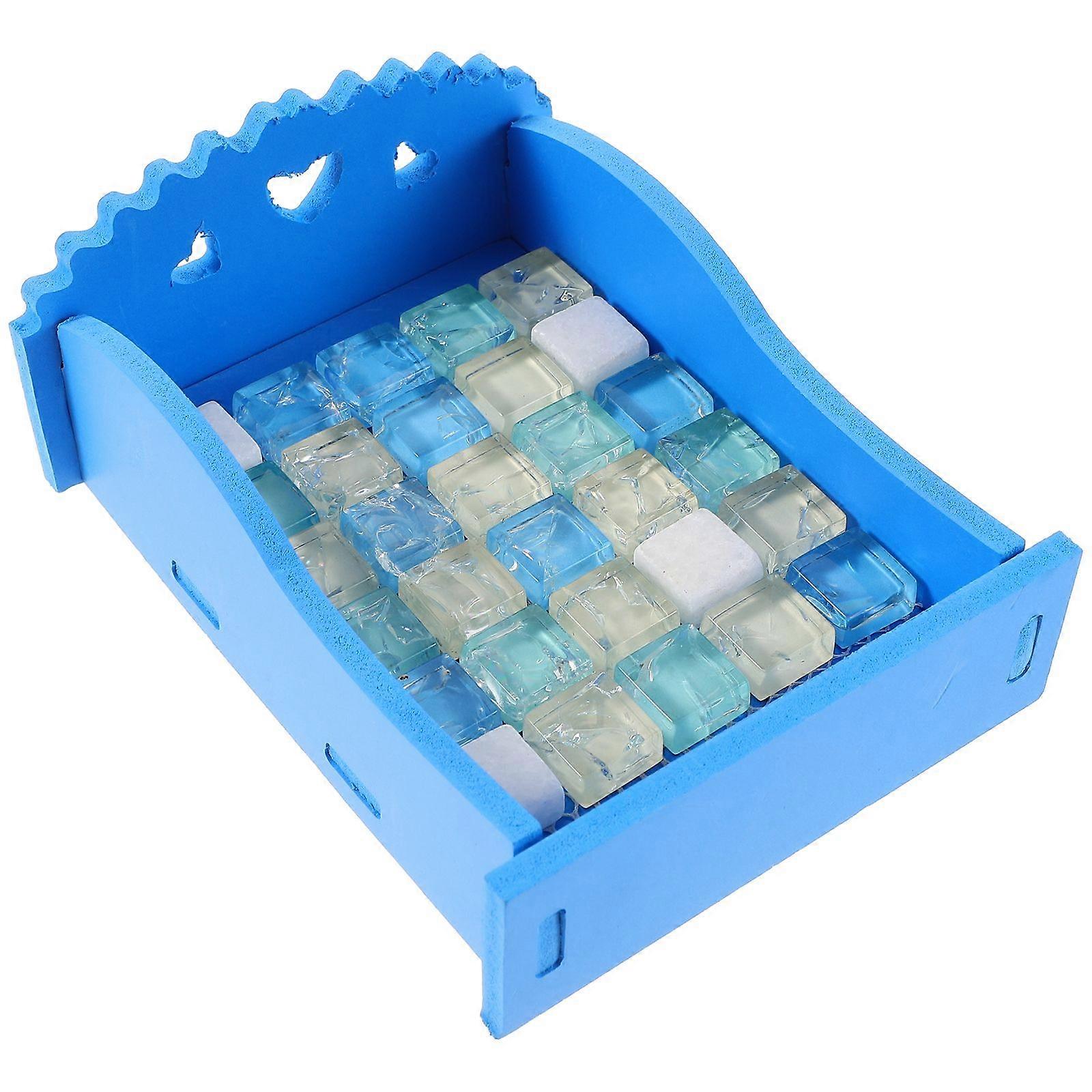 1Pc Hamster Summer Cooling Bed Crystal Hamster Nest Pet Sleeping Mat Sky-blue