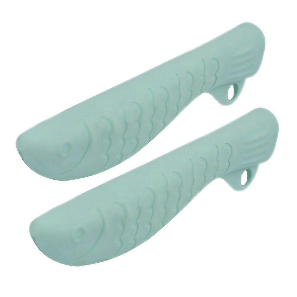 2pcs Kitchen Hand Protective Guards Silicone Finger Protectors Kitchen Finger Guards