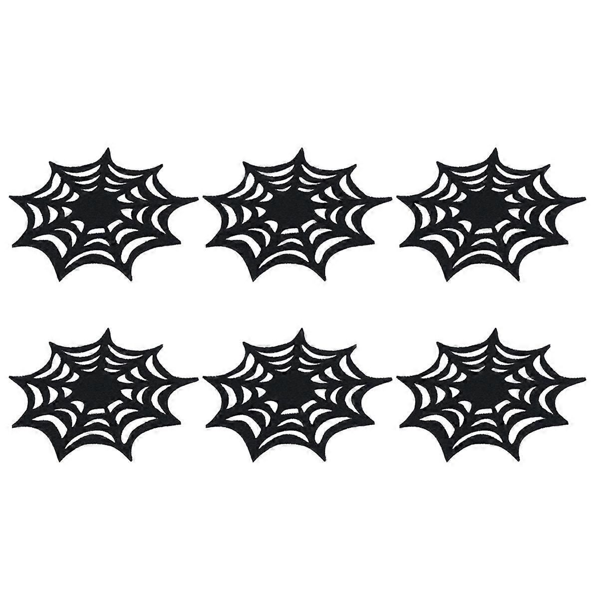 Halloween Coasters Square Nonwovens Table Protection For Tabletop Items 6Pcs