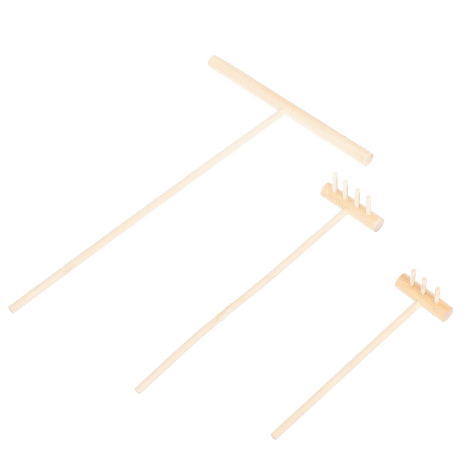 3Pcs Mini Rakes for Zen Sand Table Decoration Lightweight and Durable Plastic Material