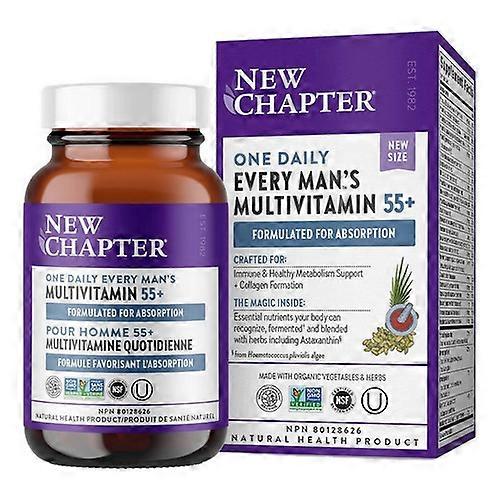 New Chapter One Daily Every Man's Multivitamin 55+, 30 Tabs