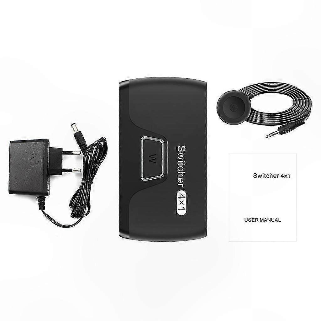 4 in 1 Out HDMI-compatible Switch Selector 3.4Gbps Video Switcher Adapter 2 Switch Modes 4K 3D HD1080P