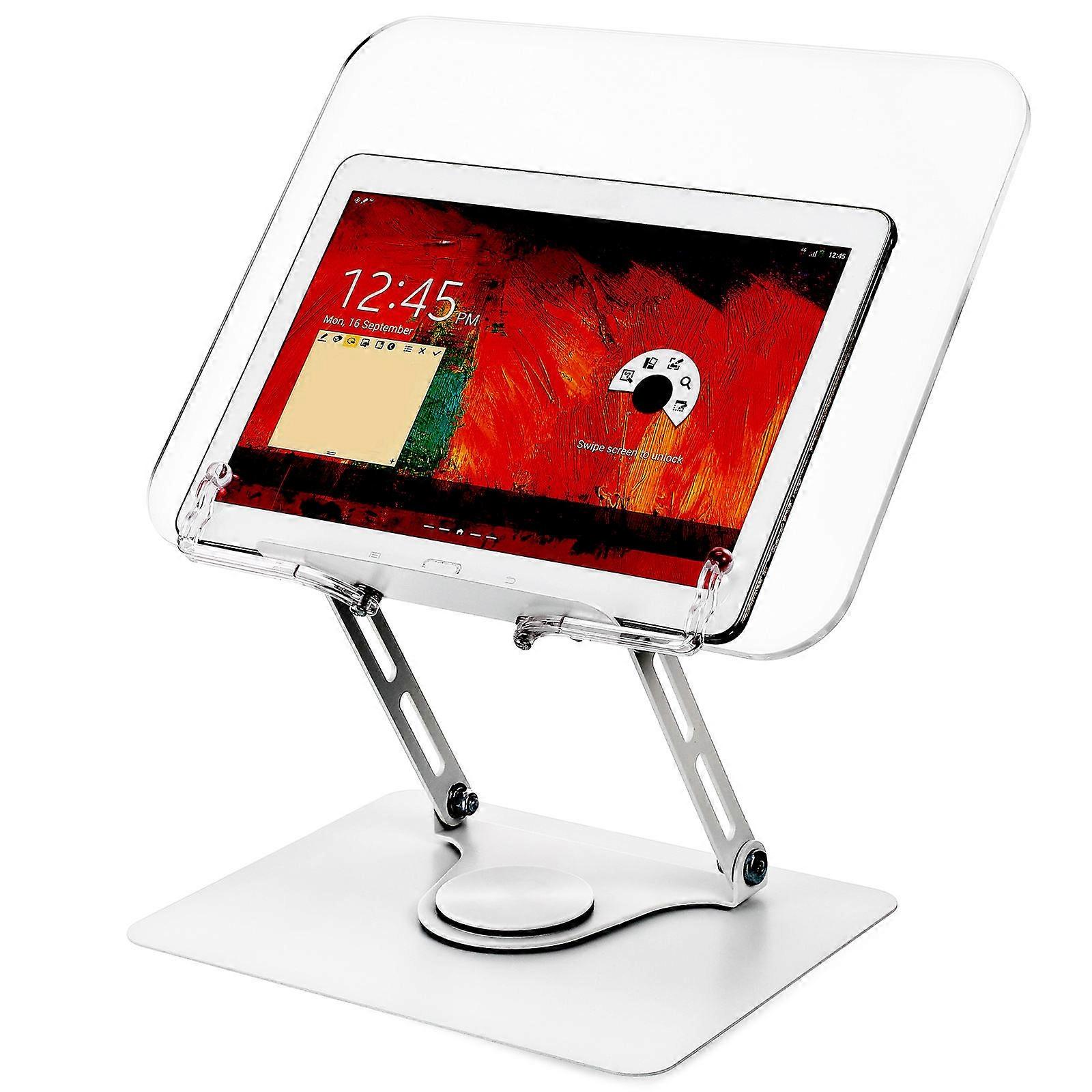 Height Adjustable Reading Stand For Books Tablets Textbooks Transparent Ergonomic Book Holder With Rotating Design 1Pcs