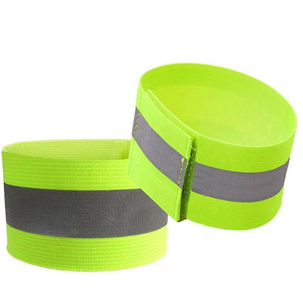 4 Pieces Reflective Bands Reflector Bands for Wrist, Arm, Ankle, Leg, High Visibility Reflective Gear Safety Reflector Tape Strap