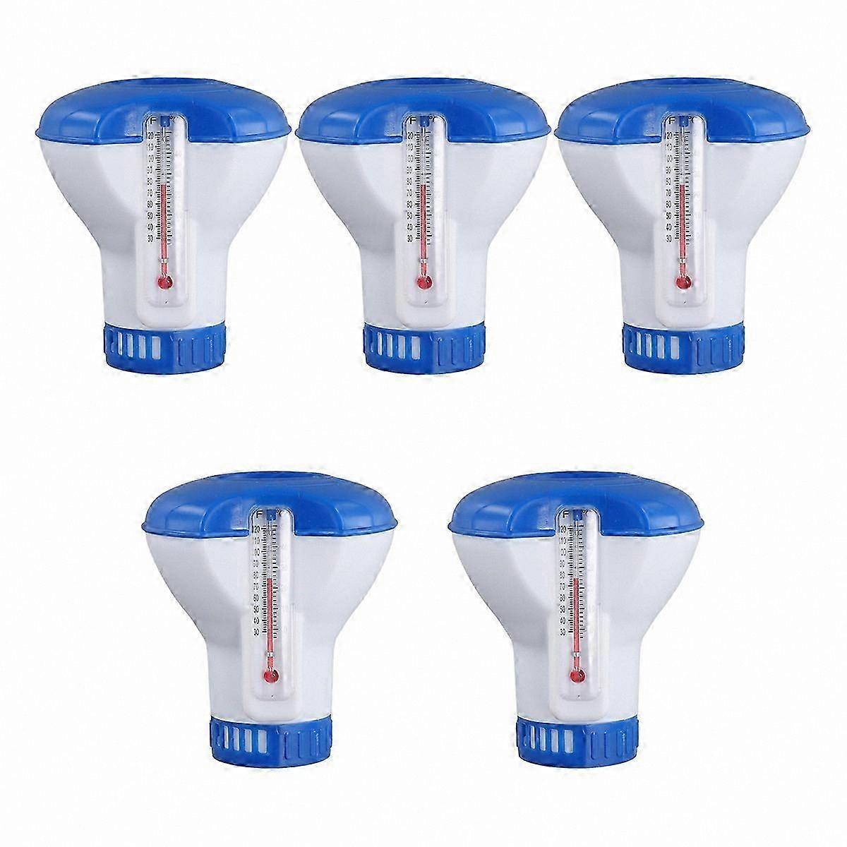 5-Pack Chlorine Tablet Dispenser for Swimming Pool Floating