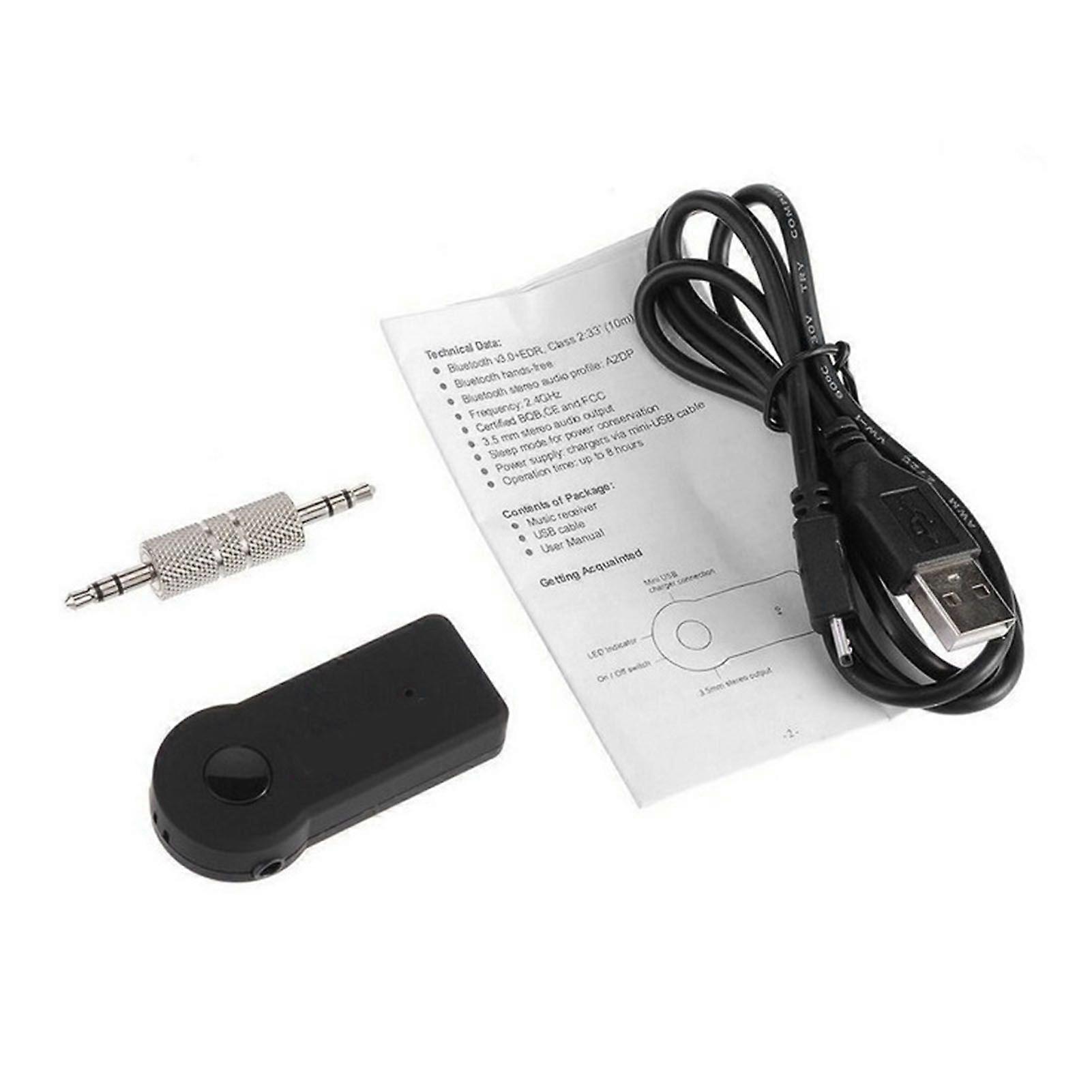 Car Bluetooth receiver with 2.4GHz wireless and aux support