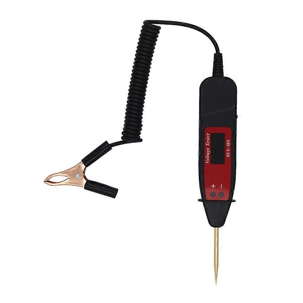 Black Digital LCD Circuit Tester Ideal For Home Repair Professionals Offering Comfortable Grip 1Set