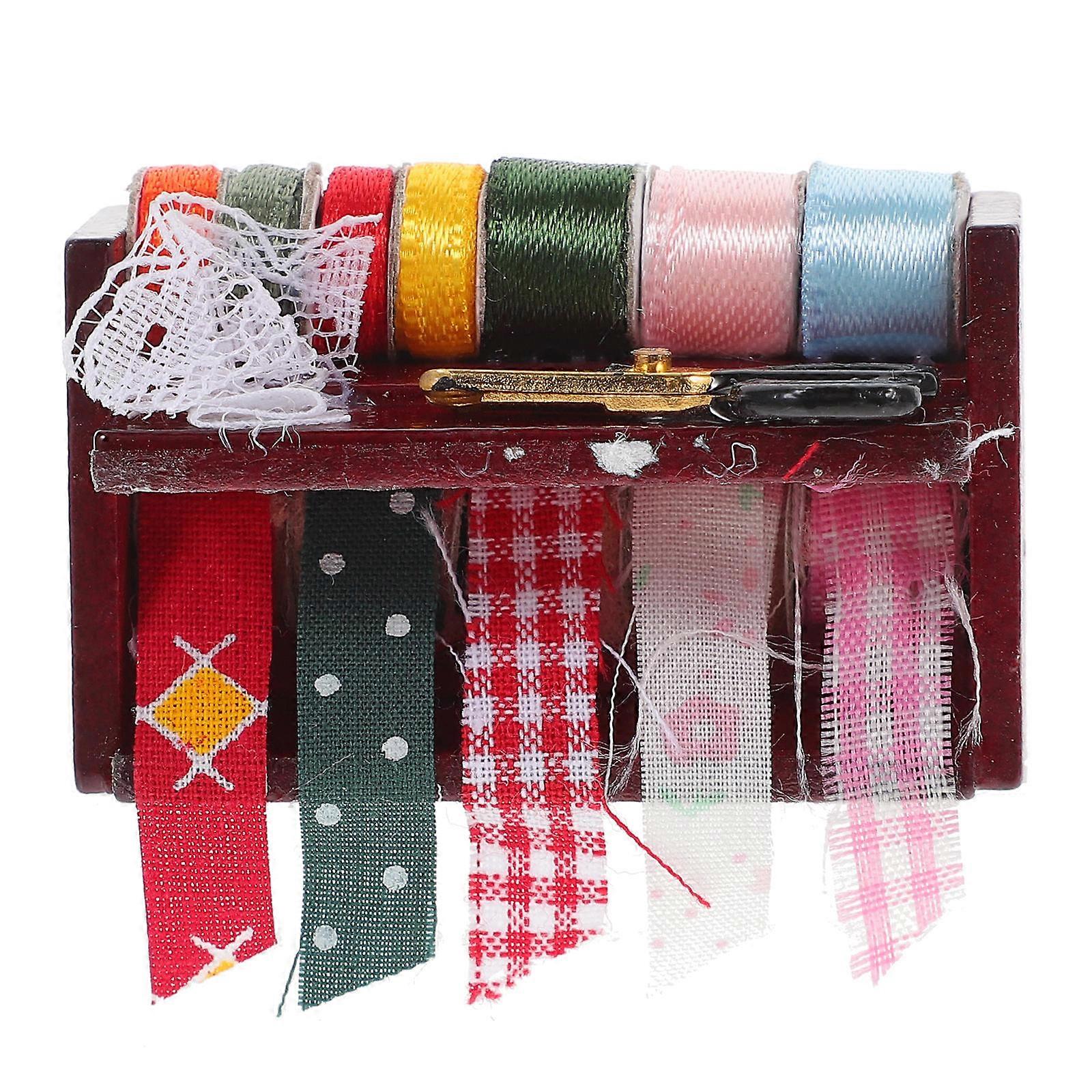 Sewing Accessories Miniature Design For Doll House Accessory With Rectangular Box Size 5.60X3.5X3.5CM 1Set