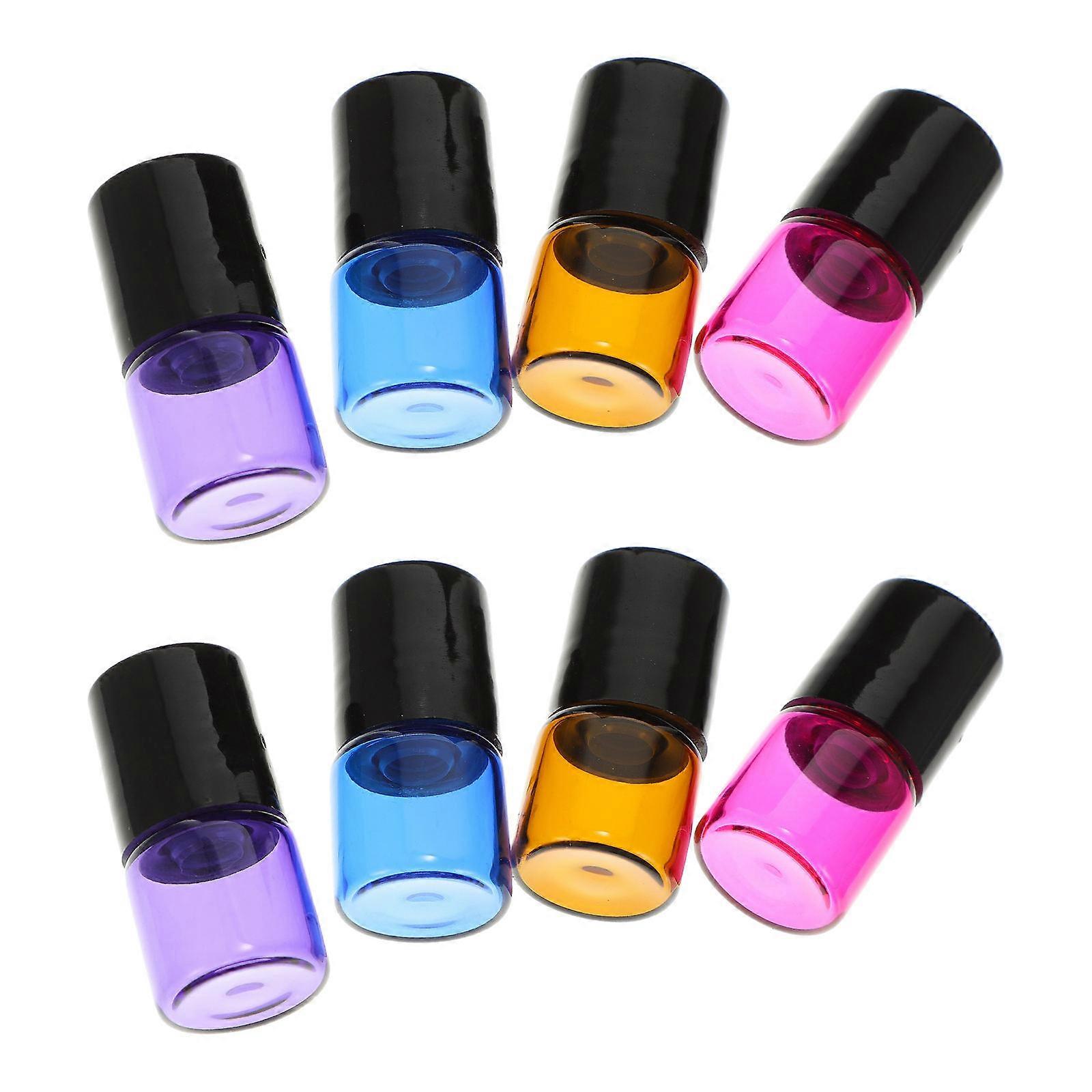 16pcs Glass Essential Oil Roller Bottles Aromatherapy Dispenser Refillable Portable Containers for Perfume Face Care