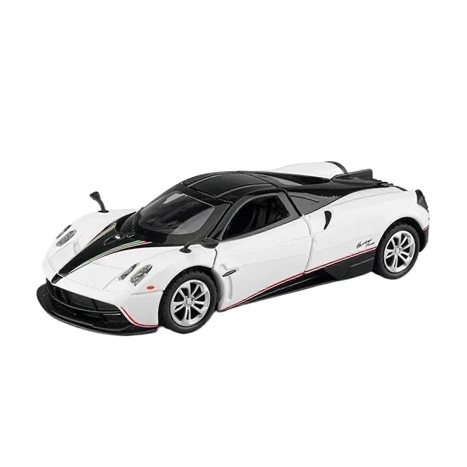Die-Cast Vehicles 1/36 Scale Model Car, Static Alloy, Finished White, Home Display Ornament