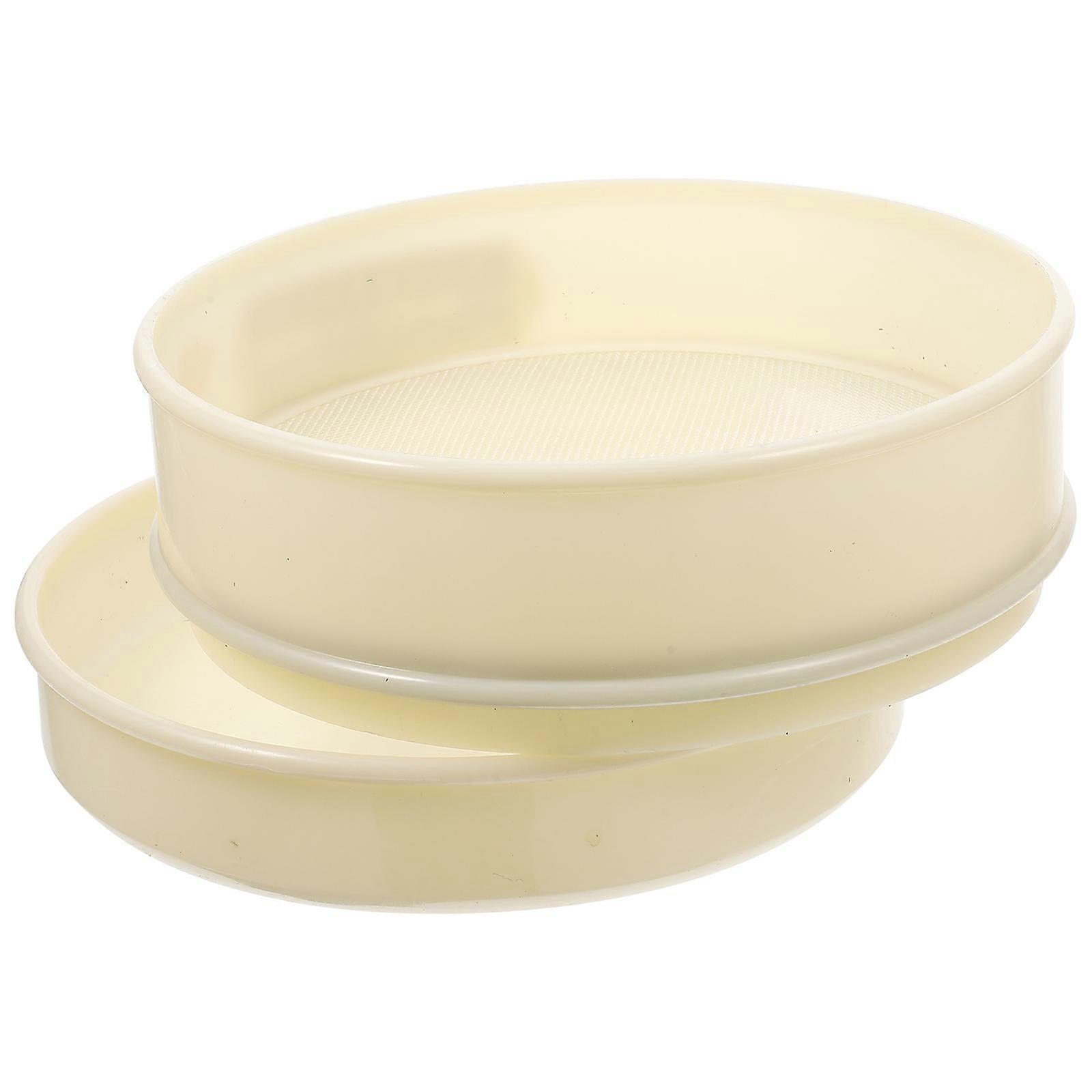 Nylon Soil Sieve Garden Tool for Sifting Soil, Coarse Sieve with PVC Frame, 1 Set