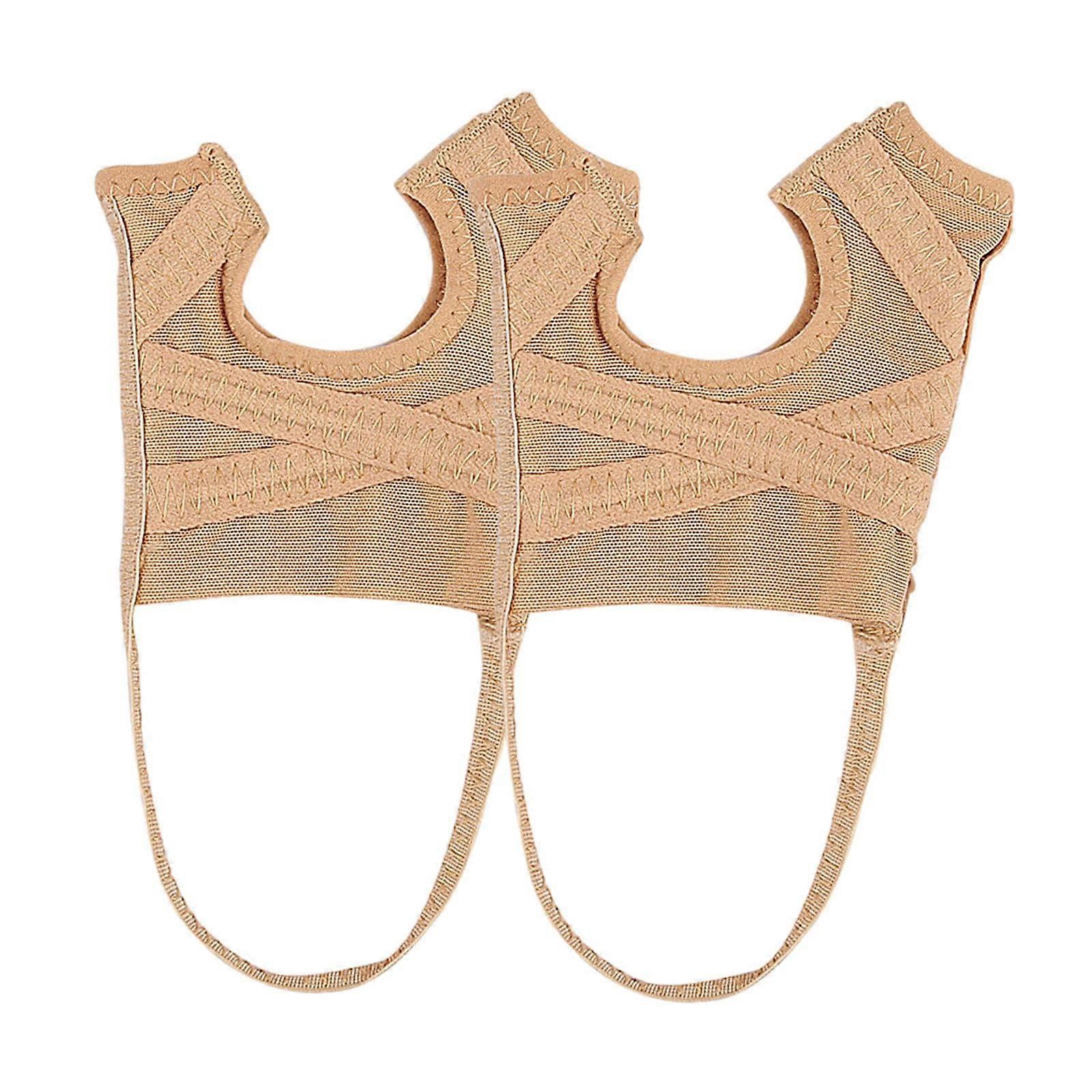 Toe Separator for Inverted Toe - 2Pcs Portable Mesh Bunion Toe Teiler, Size L, Soft and Comfortable Design