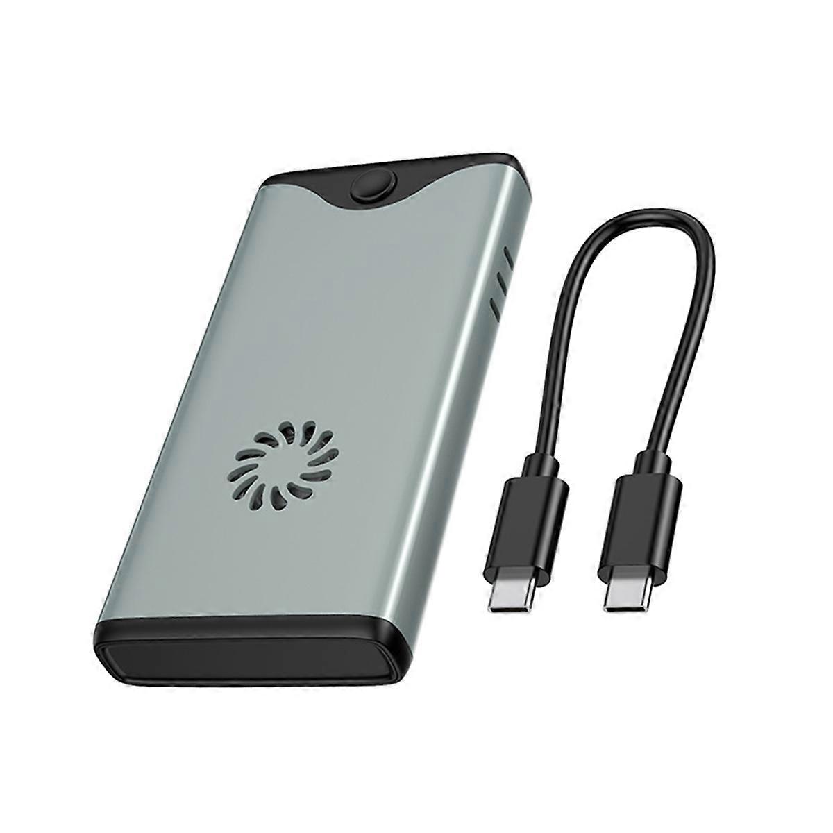 40Gbps SSD Hard Disk Enclosure Turbo Fan Powerful Heat Dissipation M.2 NVME Dual Protocol USB4.0 Dr