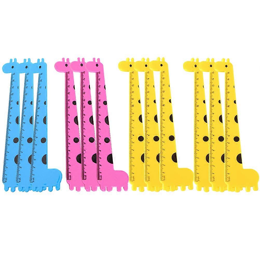 Portable Straight Rulers For School And Office 7.4X1.8X0.4In Assorted Color For Measuring 60 Pcs