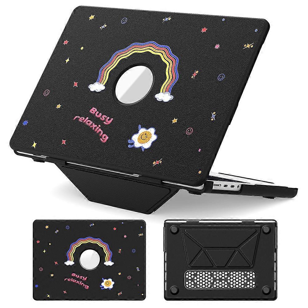 Pattern Printing Laptop Case Compatible For MacBook Pro 14 inch (2024) / (2023) / (2021) Notebook Kickstand Cover