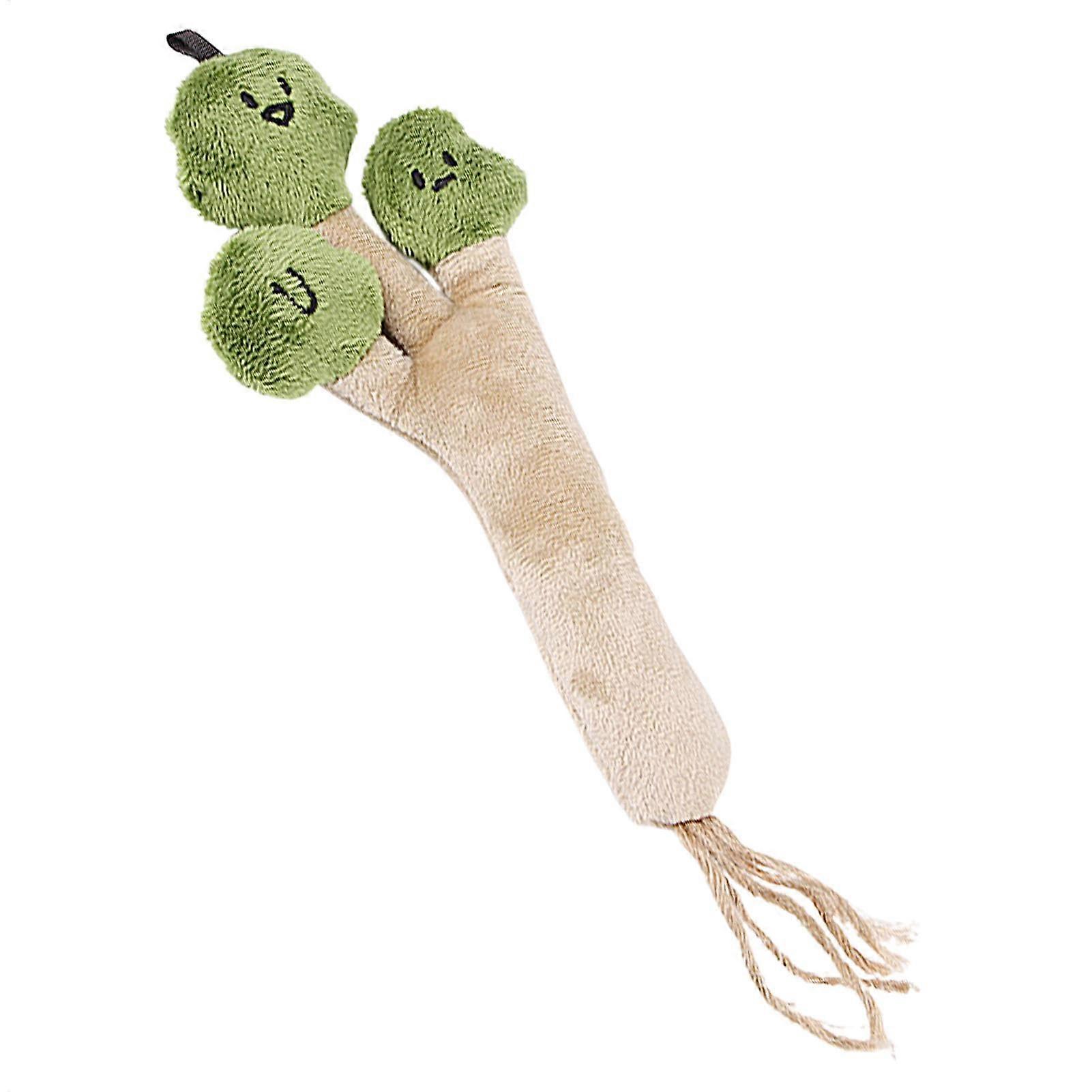 Vegetable Chew Plush  Dog Plush Vegetable Themed Interactive Stuffed Toy,Sturdy Interactive Vegetable Shaped Chewing Toy for Home Indoor coriander