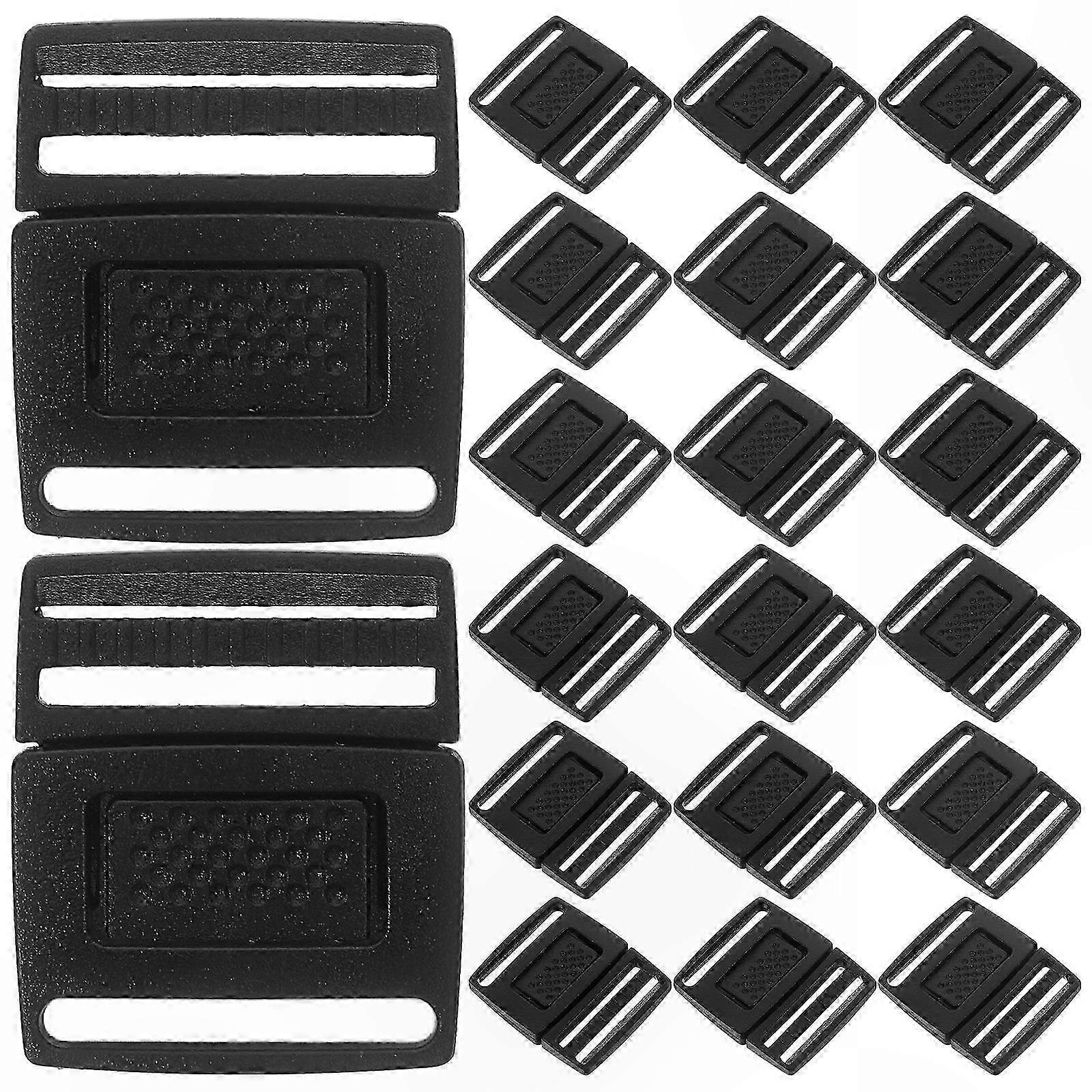 100Pcs Detachable Plastic Center Release Buckles for Hat Straps