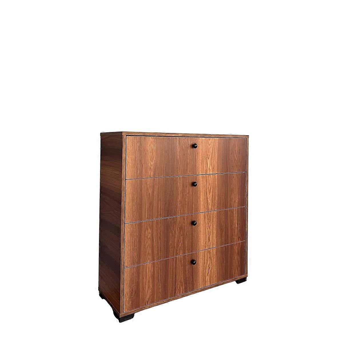 Cassettiera Madrid, Bianco, Truciolare, 90,3x33x189 cm