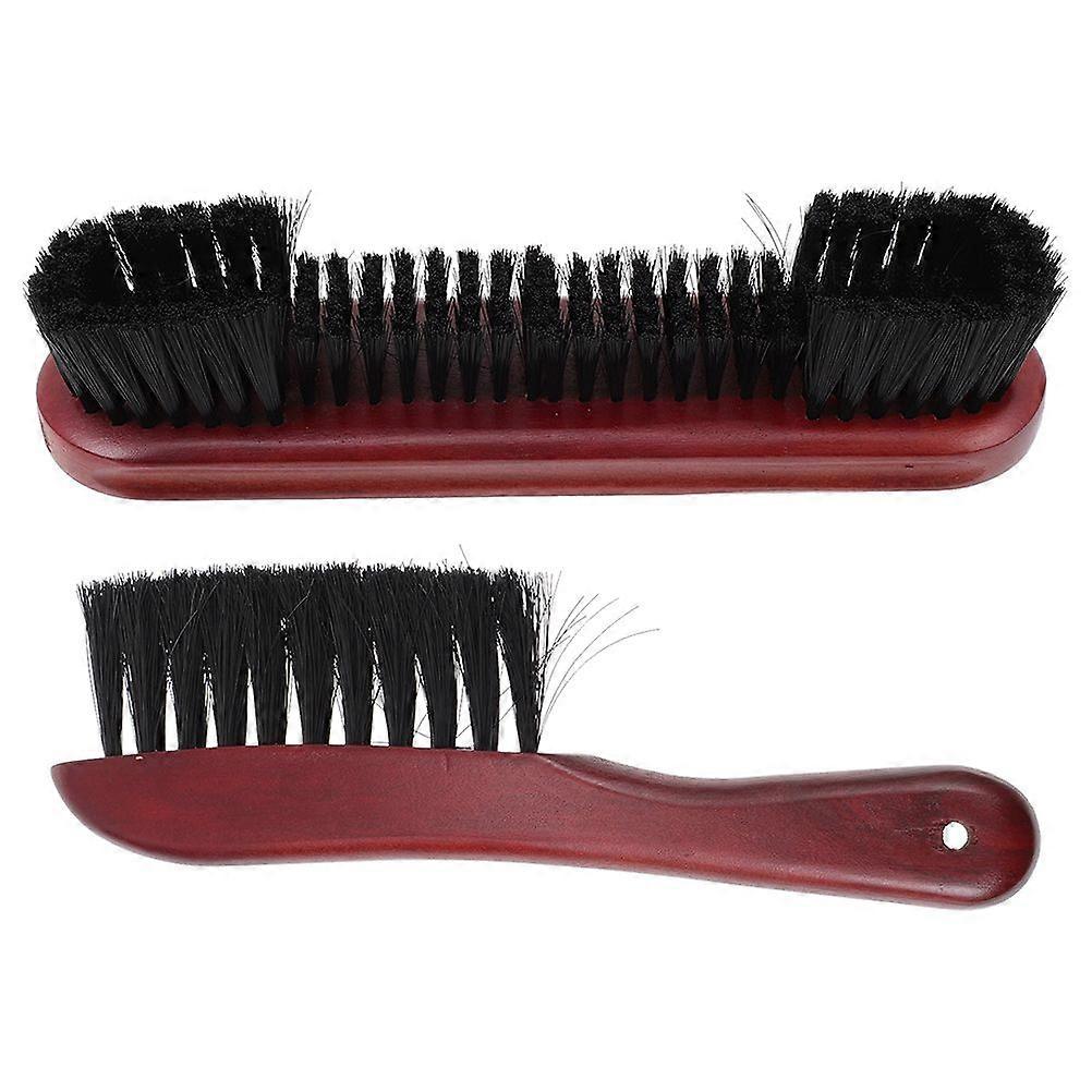 2Pcs Pool Table Brushes Billiards Pool Table Clean Brush Billiard Table Clean Tool (Red)
