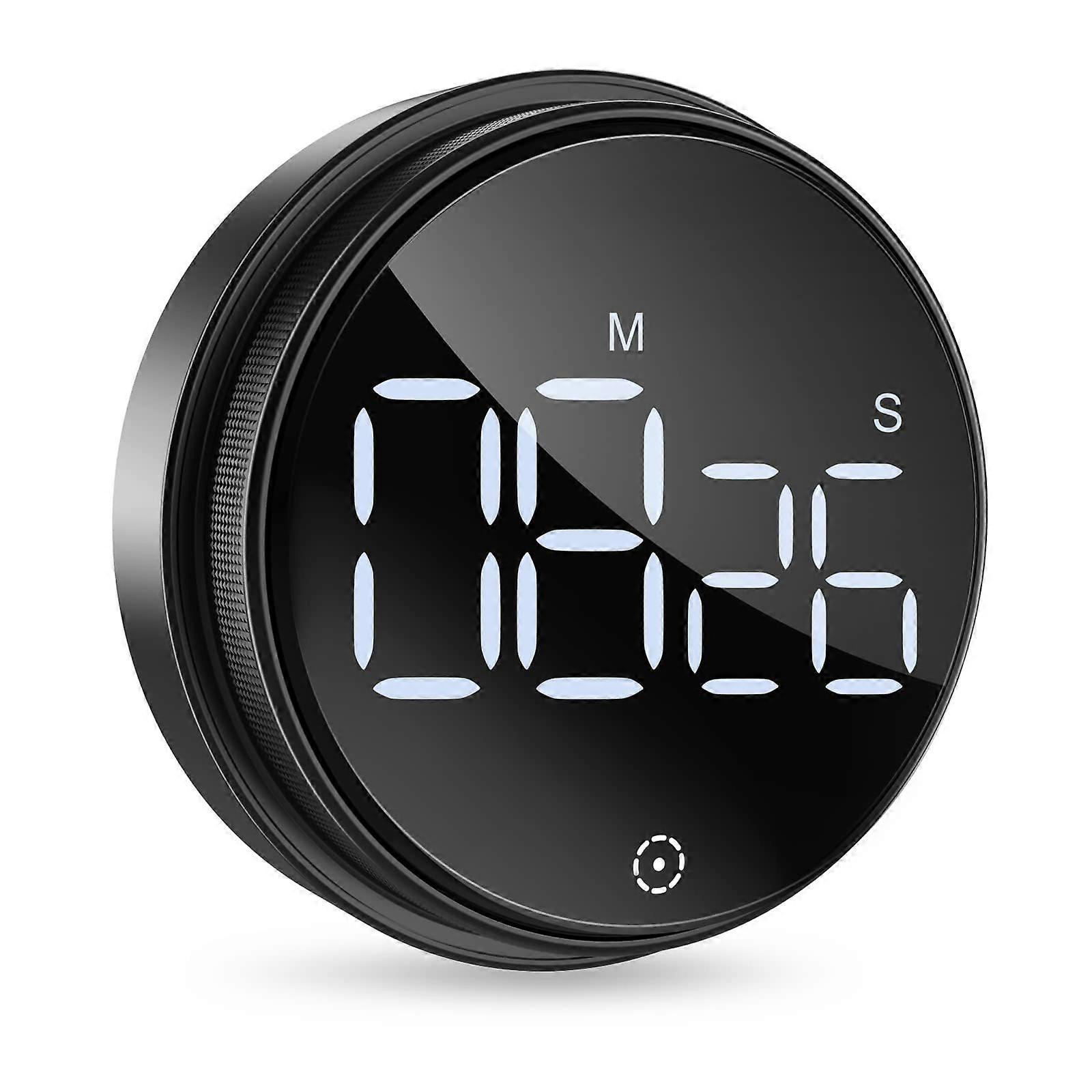 Digital Kitchen Timers, 8cm LED Digital Timer, Black