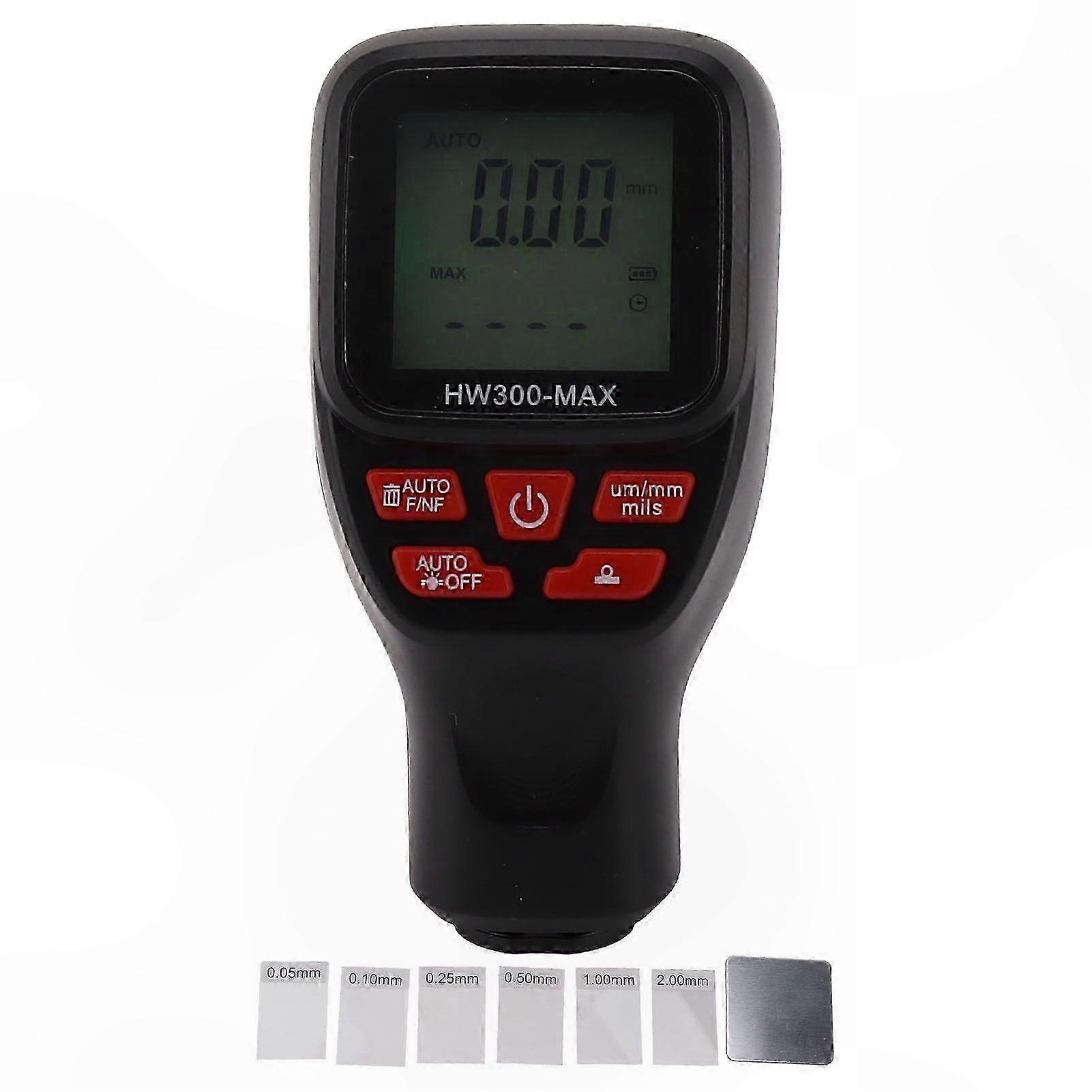 Portable Auto Power-Off Coating Thickness Gauge for Cars, 0-2000UM Range, Ideal Tool for Automotive Inspection and Used Car Evaluation