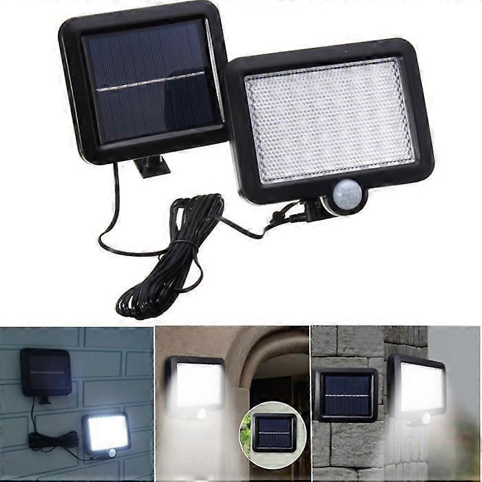 56 LED Solar Wall Light Motion Sensor Lighting Outdoor Garden NF