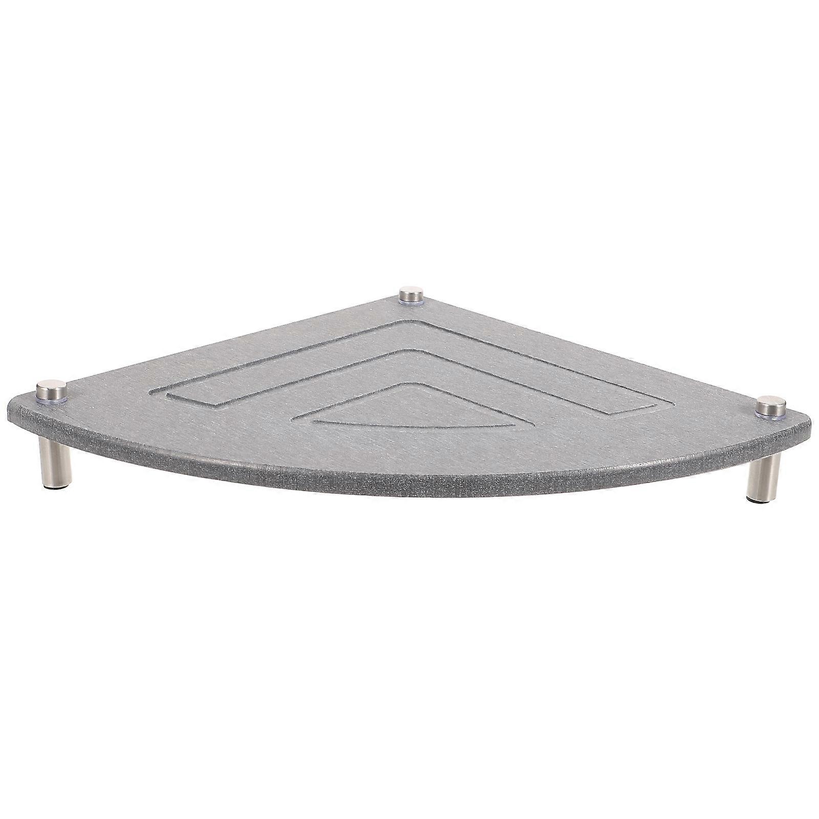 Diatom Corner Drying Rack for Kitchen Countertop Grey Ventilated Design Fits Various Spaces
